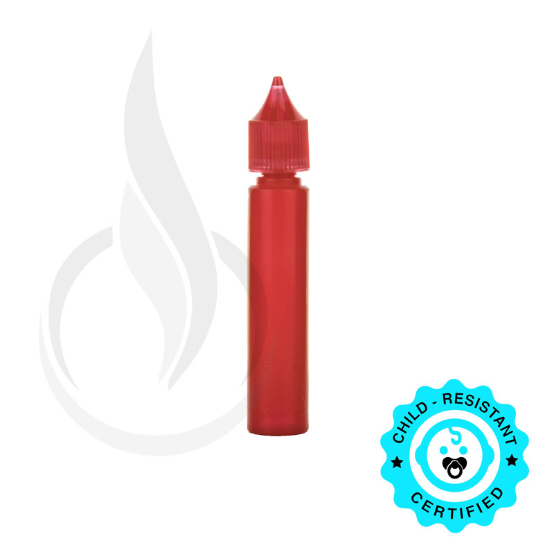 30ML LDPE TRANSPARENT RED CHUBBY GORILLA W/CRC RED CAP